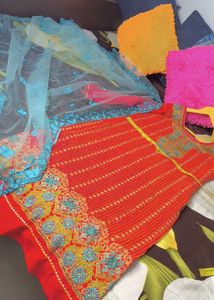 duppata and kurta  only full work kamij
