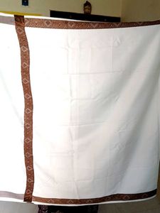 white and brown border stoles