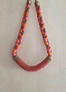Boho Braided Beaded Necklace