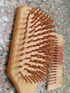 Wooden Hair Brush and Comb Set