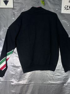 Navy Blue Quarter Zip unisex  Sweatshirt