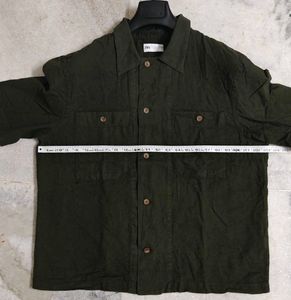 Men's Dark Green Short Sleeve Shirt