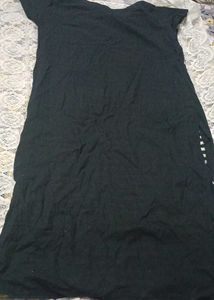 Striped Kurta with complementary for free Black P