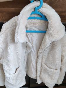 Cream Fuzzy Teddy Jacket