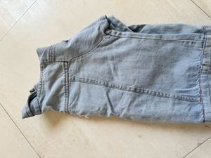Light Wash Distressed Denim Jacket