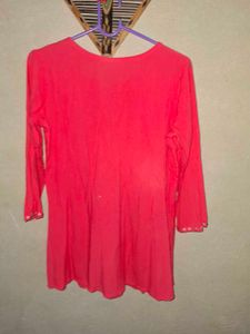 Beautiful Pink Embroidered Kurta
