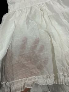fairy core White Mini Dress( not transparent, read