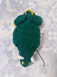 Knitted Crocodille Toy