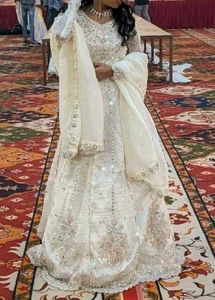 White Embellished Lehenga Choli