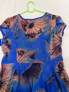 Bohemian Floral Print Midi Dress