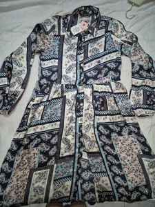Bohemian Print Kurti cum Dress (Size M)