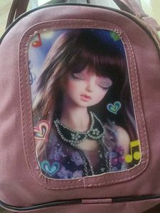 Cute Doll Print Handbag