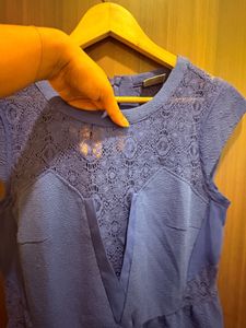 Vero Moda Blue Lace Detail Dress