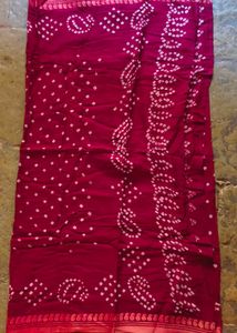 Vibrant Bandhani cotton Silk Dupatta