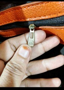 Vibrant Orange Structured Handbag