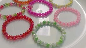 Stackable Beaded Bracelets - Set of 8