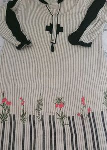 W Striaght Kurta