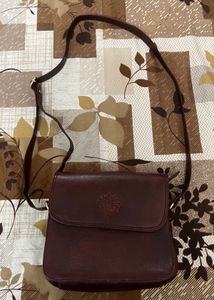 Leather sling bag