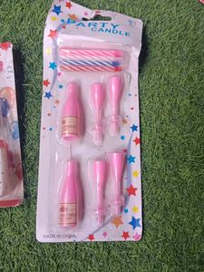 Birthday Candles &amp; Decor Set 2pc