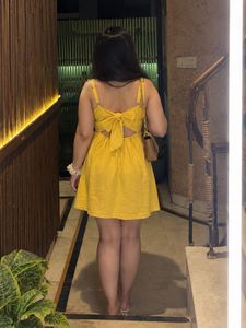 Bright Yellow Mini Dress
