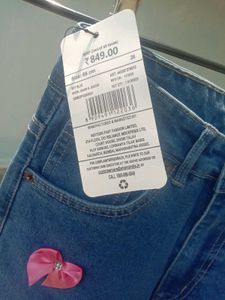Blue Jeans with Pink Bows