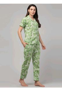 Cute Floral Print Pajama Set