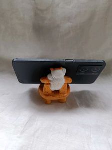 Cute Clay Cat Phone Stand