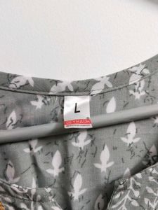 Grey Printed Kurta with Pajama