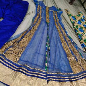 Elegant Blue Embroidered Kurta Set