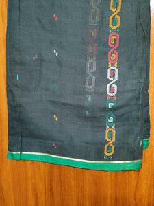 Elegant Dark Saree with Border