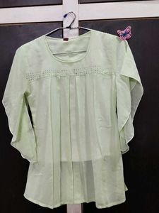 Light Green Embellished top