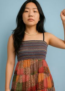 Patchwork Maxi Dress