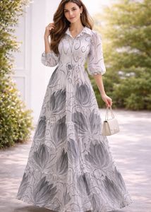 Elegant Maxi Dress with Floral Print