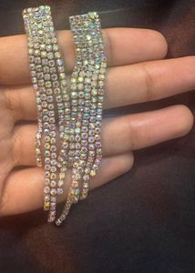 Sparkling Rhinestone Dangle Earrings