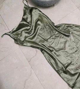 mini satin dress<3