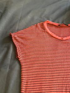 Zara Crop Top Coral Color