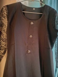 New Plain Black Kurti