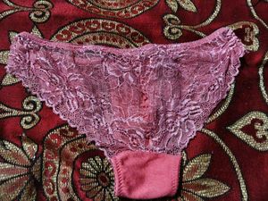 Lace Trim Pink Briefs