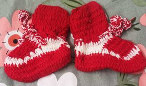 Baby Girl Woolen Frock Set