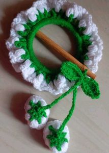 pack of 2 Handmade Crochet Hair Tie