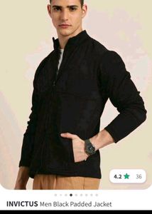 Black Fleece Zip-Up Jacket
