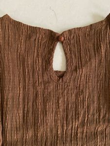 Shein Brown Sleeveless Top