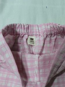 Pink Plaid shorts dress