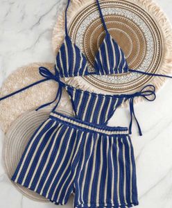 Striped Crochet Bikini Set never worn with tag and