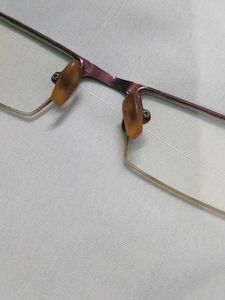 Rectangle Brown Metal Frame Glasses with box