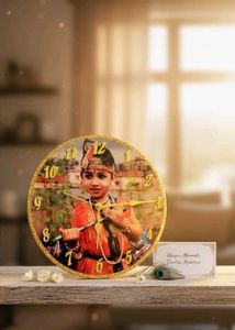 White Marble Effect Wall Clock