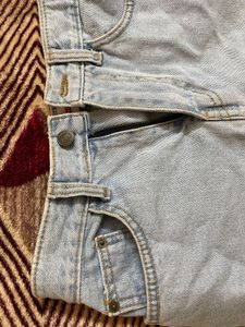 Denim Mini Skirt -Light Wash