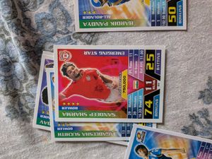 Cricket attax silver, rookie, and emerging cards