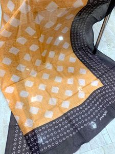 Orange &amp; Black Ethnic dupatta