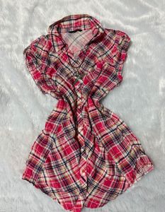 Plaid y2k sleeveless top